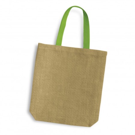 Thera Jute Tote Bag - Coloured Handles Promotional Products